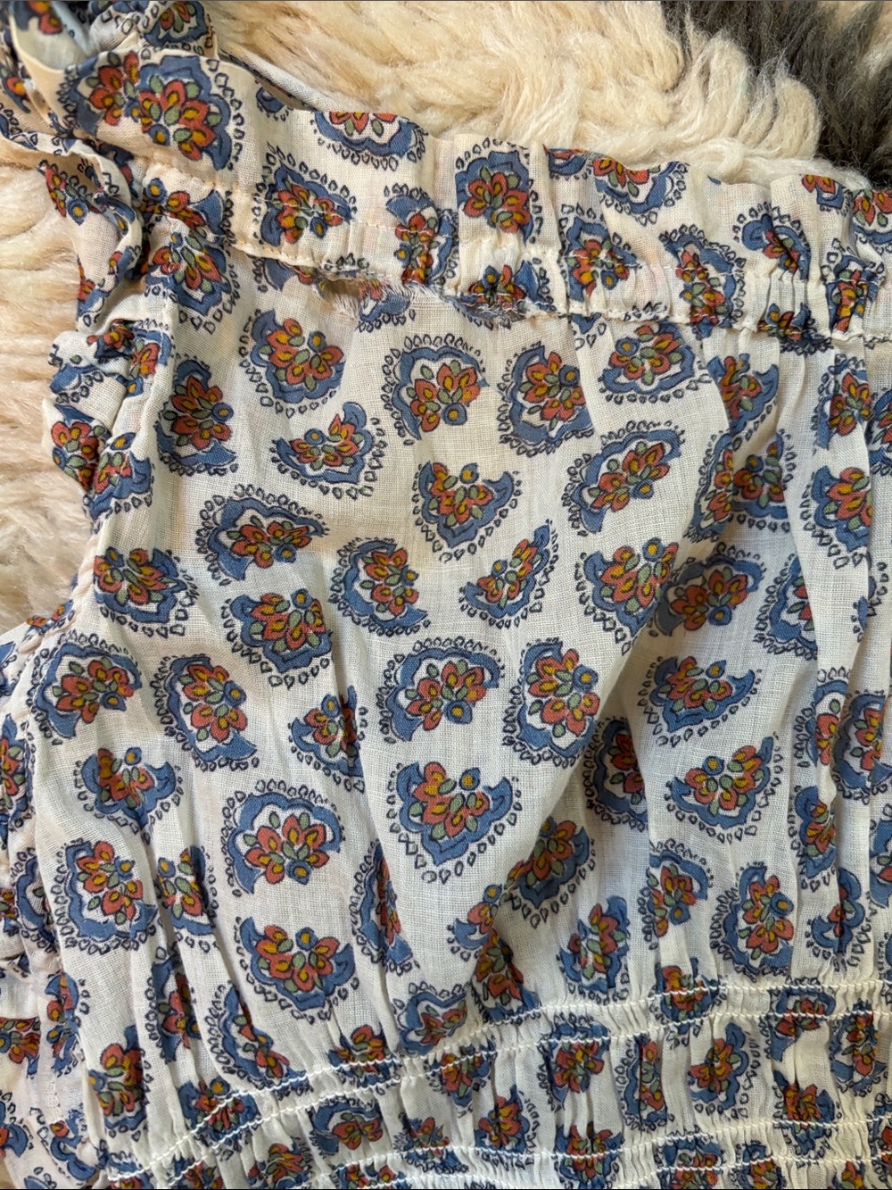 Dôen Doen Emmaretta Dress Sea Salt Bedford Paisley - Picture 15 of 17